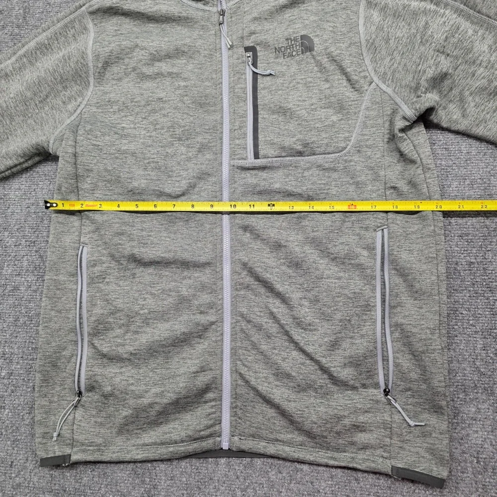 The North Face Mens Gray Borod Full Zip Fleece Jacket NF0A3SO6 Size M
